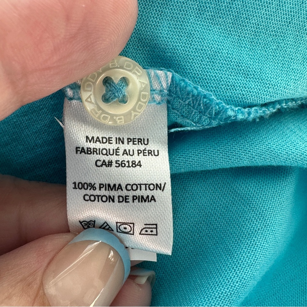 bdraddy mens polo shirt blue green large gil polo golf Athleisure cool new - Picture 8 of 13
